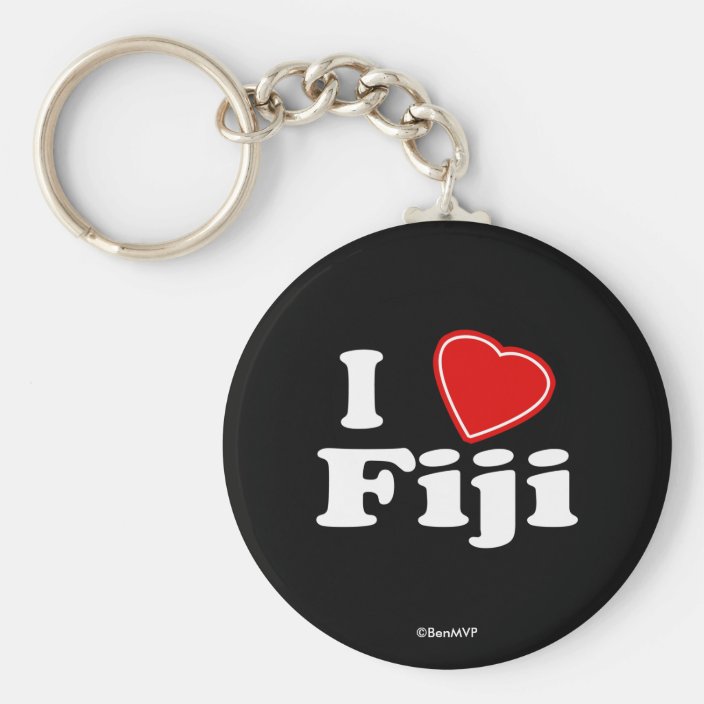 I Love Fiji Key Chain