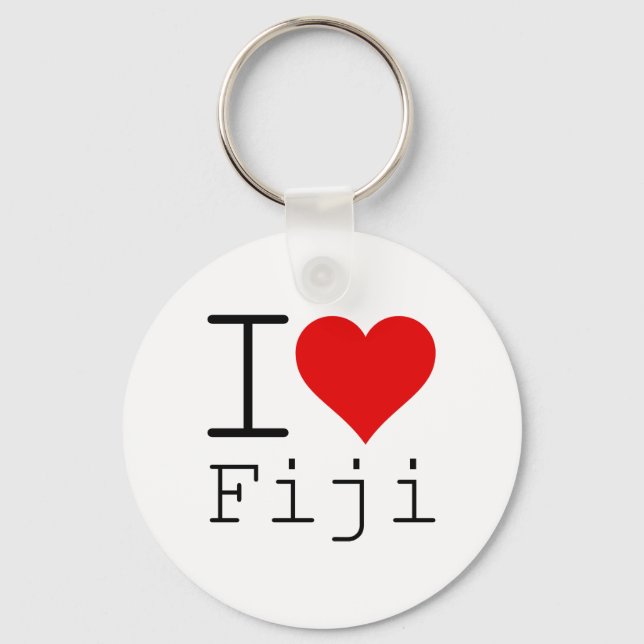 I LOVE FIJI KEYCHAIN (Front)