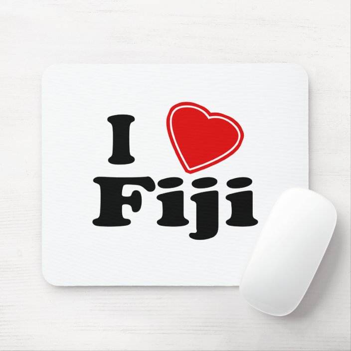 I Love Fiji Mousepad