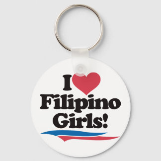 I Love Filipino Girls Keychain