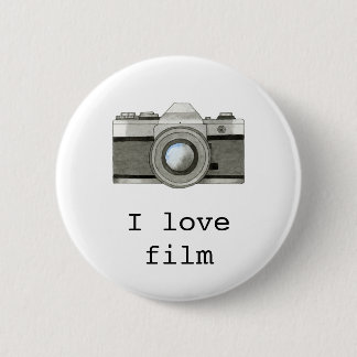 I love film badge button
