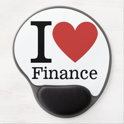 I âï Love Finance _ Finance Department _ Gel Mouse Pad