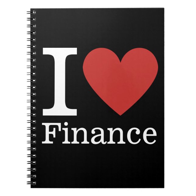 I ❤️ Love Finance - Finance Department NOTEBOOK (Front)