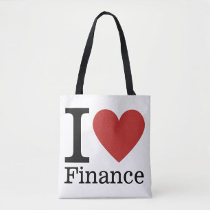 I ❤️ Love Finance - Finance Department -  Tote Bag