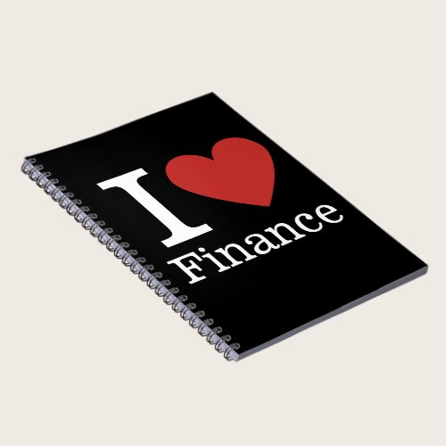 I ❤️ Love Finance - Finance Dept.- Spiral Notebook I ❤️ Love Finance - Finance Dept.- Spiral Notebook