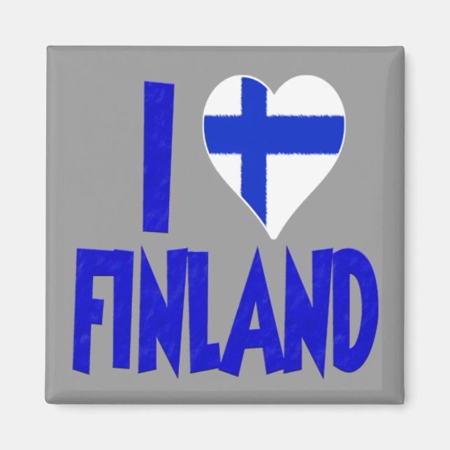I Love Finland Magnet (Front)