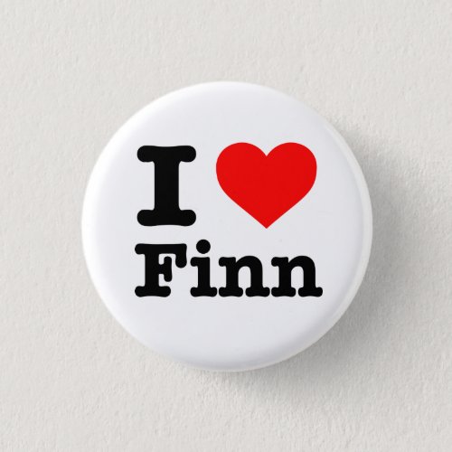 I LOVE FINN 125_inch Pinback Button
