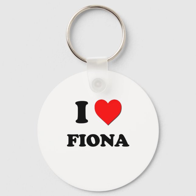 I Love Fiona Keychain (Front)