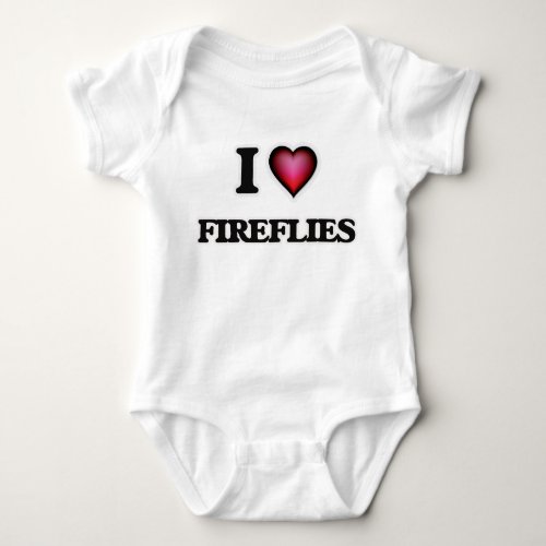 I Love Fireflies Baby Bodysuit