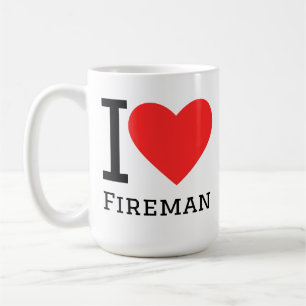 I love fireman coffee mug