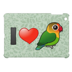 I Love Fischer's Lovebirds Case Savvy iPad Mini Finish Case