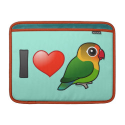 I Love Fischer's Lovebirds Macbook Air Sleeve