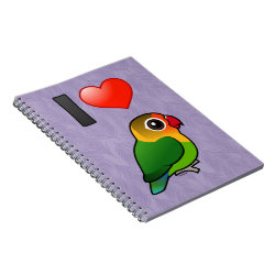 I Love Fischer's Lovebirds Photo Notebook (6.5
