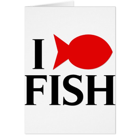 I Love Fish Cards (Front)
