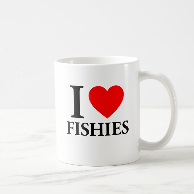 I Love Fishies Coffee Mug (Right)