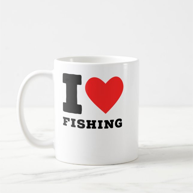I love fishing coffee mug (Left)