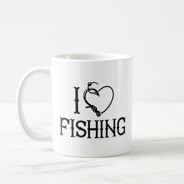 I Love Fishing Coffee Mug (Left)