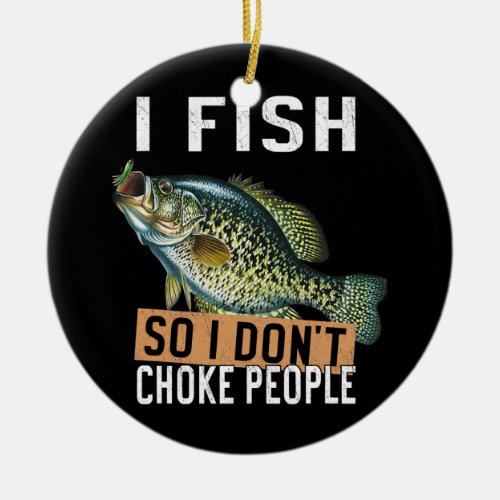 i love fishing joke fish humour funny fish ceramic ornament