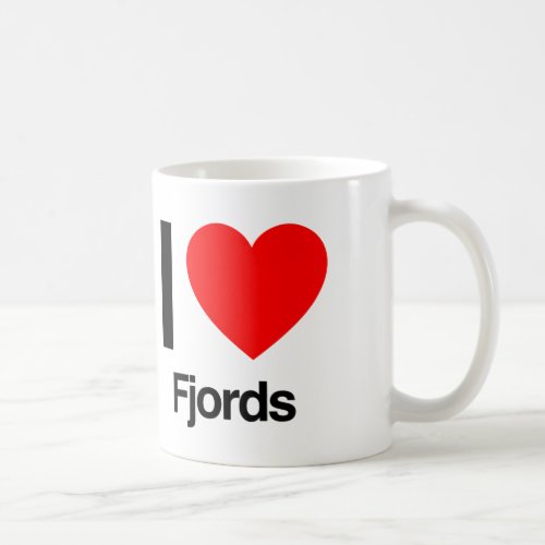 i love fjords coffee mug