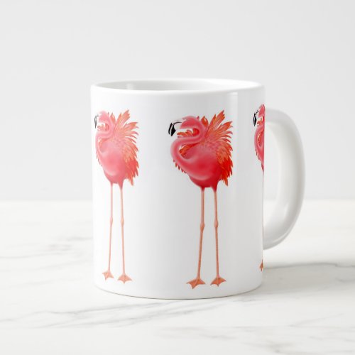 I Love Flamingos Jumbo Mug