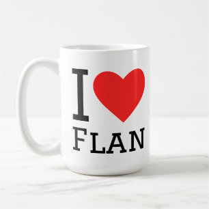 I love flan coffee mug