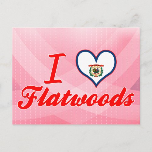 I Love Flatwoods West Virginia Postcard