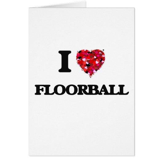 I Love Floorball Cards (Front)