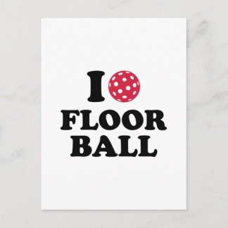 I love Floorball Postcard