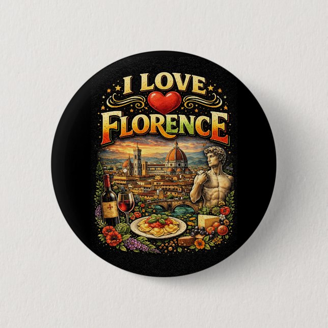 I Love Florence Button (Front)