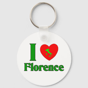 I Love Florence Italy Keychain
