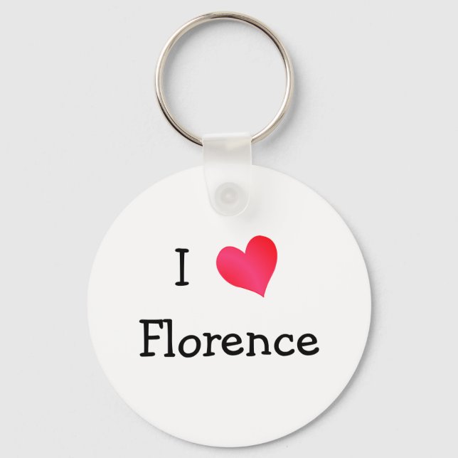 I Love Florence Keychain (Front)