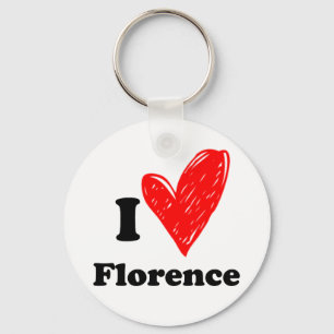 I Love Florence Keychain