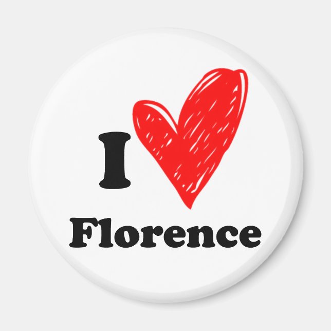 I love Florence Magnet (Front)