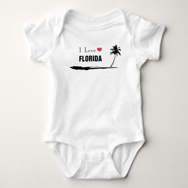 I Love Florida Baby Bodysuit (Front)