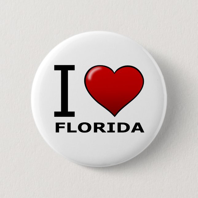I LOVE FLORIDA BUTTON (Front)