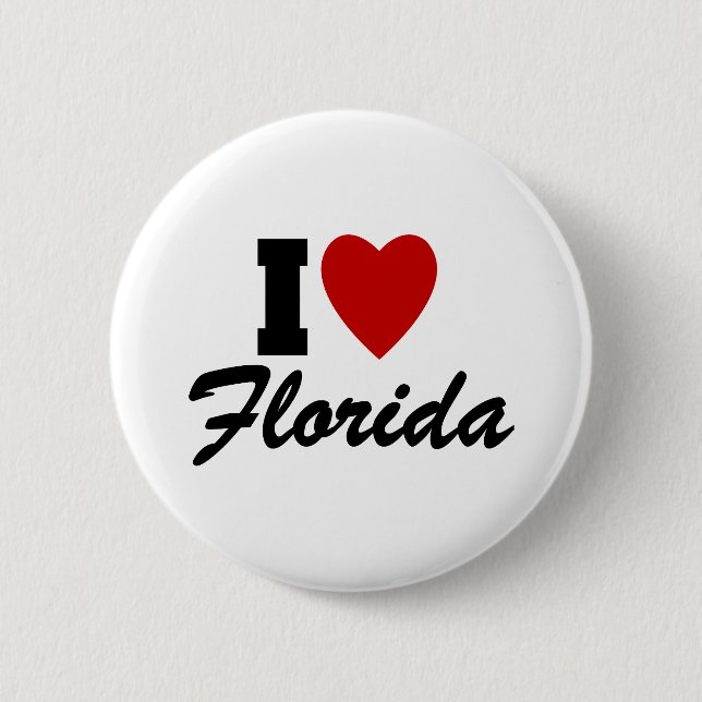 I Love Florida Button (Front)