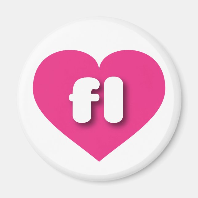 I love Florida - fl hot pink heart Magnet (Front)