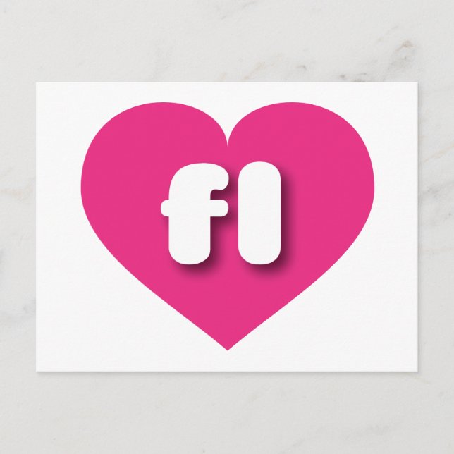 I love Florida - fl hot pink heart Postcard (Front)