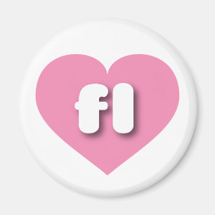 I love Florida - fl pink heart Magnet
