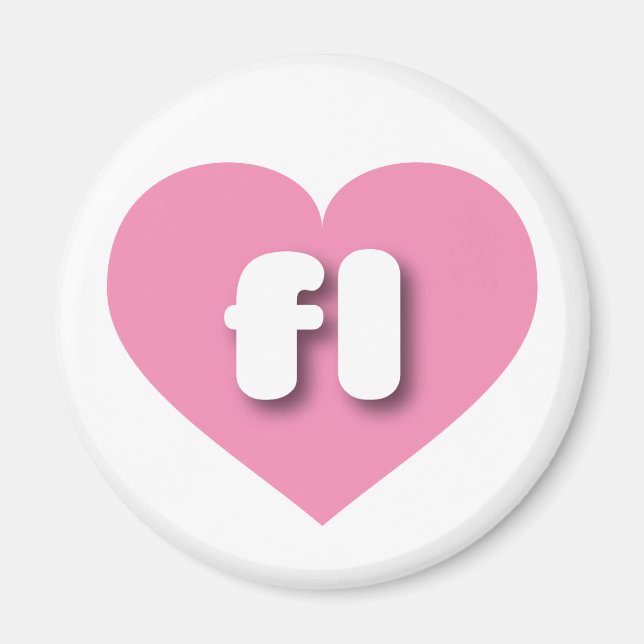 I love Florida - fl pink heart Magnet (Front)