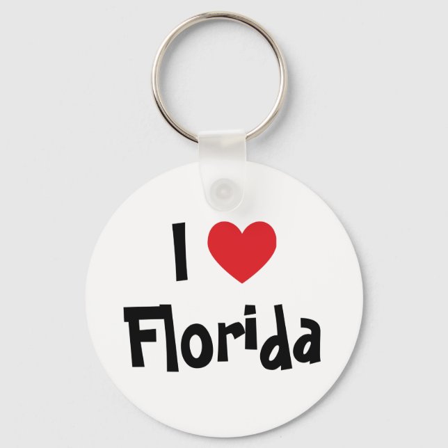 I Love Florida Keychain (Front)