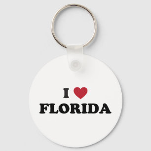 I Love Florida Keychain