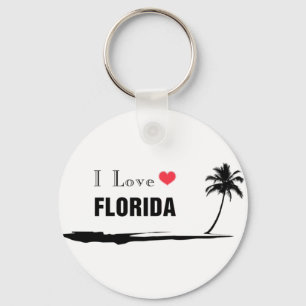 I Love Florida Keychain