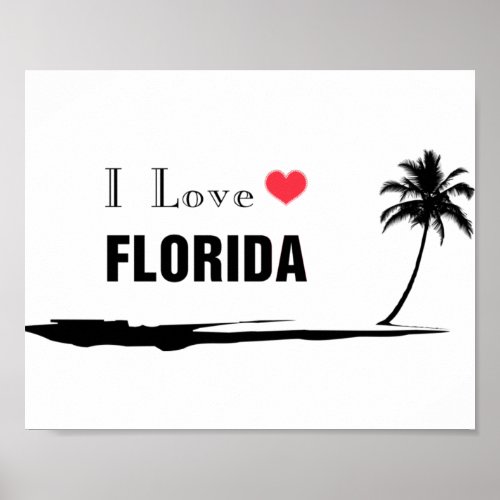 I Love Florida Poster