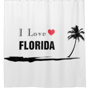 I Love Florida Shower Curtain