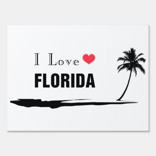I Love Florida Sign