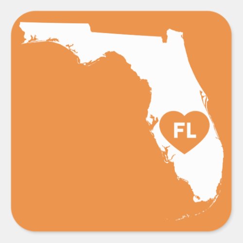 I Love Florida State Stickers