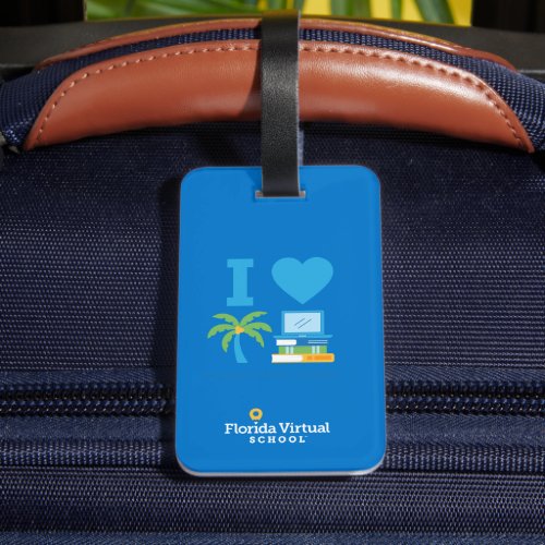 I Love Florida Virtual School  Luggage Tag