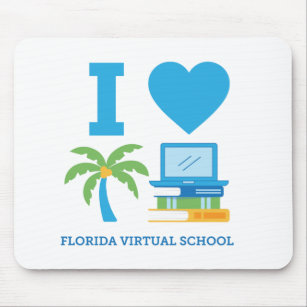 I Love Florida Virtual School Mousepad 