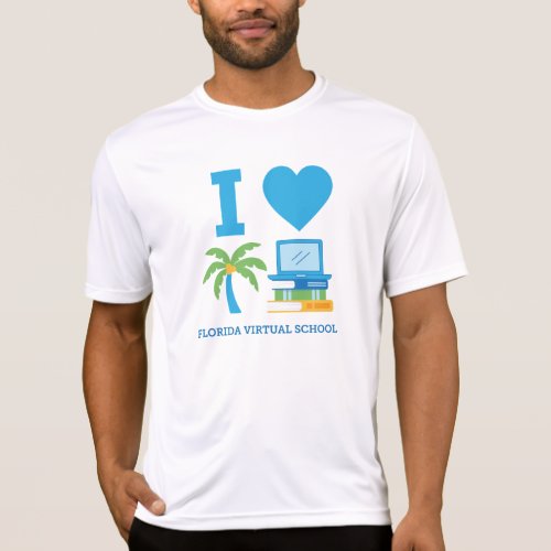 I Love Florida Virtual School Sport_Tek T_Shirt